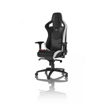 Žaidimų kėdė noblechairs EPIC – odinė sėdynė, max 120 kg, aukštis 131–141 cm, sėdynės plotis 56 cm, ratukai
