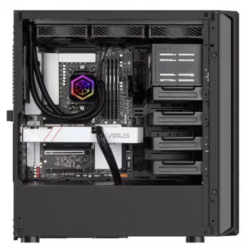 Korpusas PC Silverstone SETA D1 Midi Tower Juodas