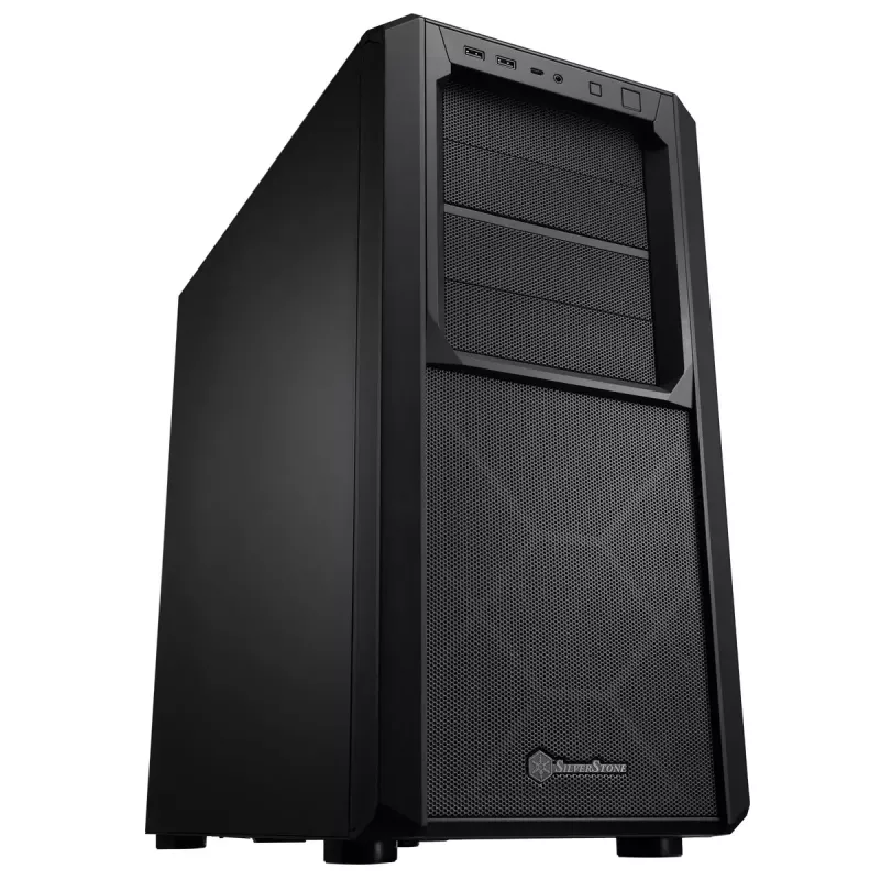 Korpusas PC Silverstone SETA D1 Midi Tower Juodas