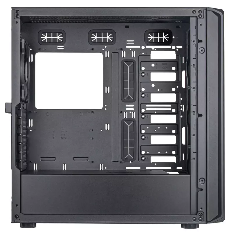 Korpusas PC Silverstone SETA D1 Midi Tower Juodas