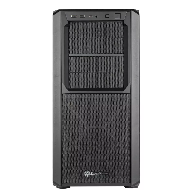 Korpusas PC Silverstone SETA D1 Midi Tower Juodas