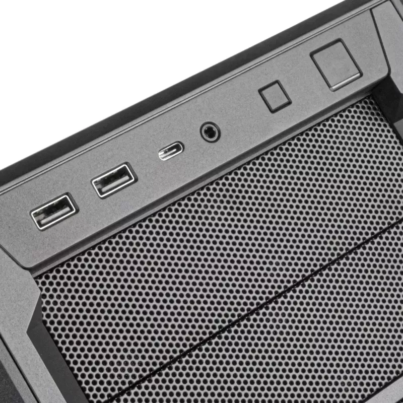 Korpusas PC Silverstone SETA D1 Midi Tower Juodas