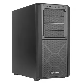 Korpusas PC Silverstone SETA D1 Midi Tower Juodas