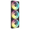 CORSAIR iCUE LINK QX120 RGB 120 mm ventiliatorių rinkinys su System Hub