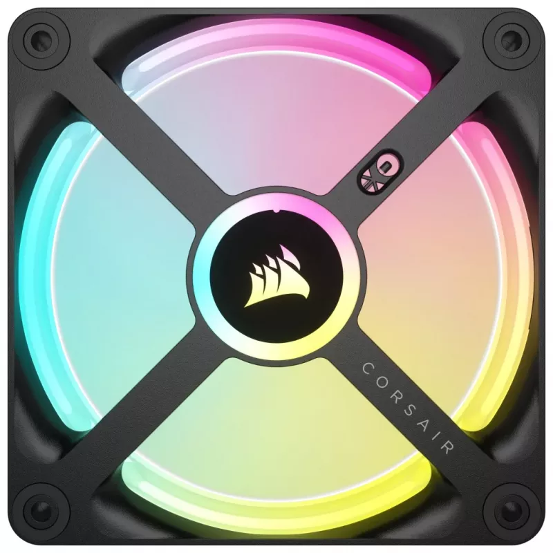 CORSAIR iCUE LINK QX120 RGB 120 mm ventiliatorių rinkinys su System Hub
