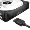 CORSAIR iCUE LINK QX120 RGB 120 mm ventiliatorių rinkinys su System Hub