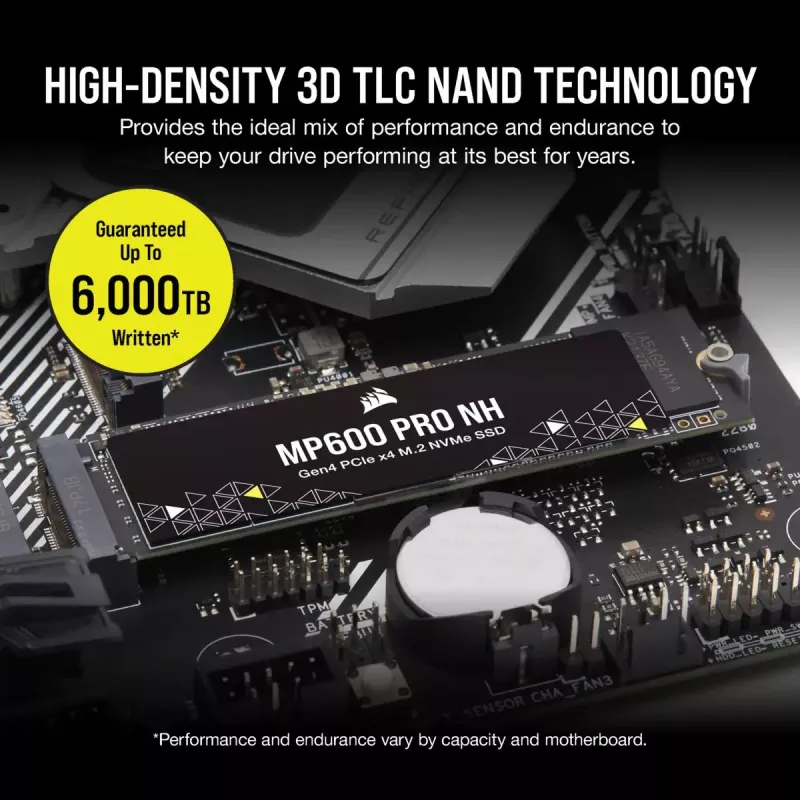CORSAIR SSD - 1 TB - MP600 Pro Nh PCI-E 4.0 (gen 4) x4 NVMe M.2