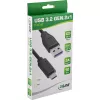 USB 3.2 Gen.1x2 laidas InLine 35714 1,5 m USB-C kištukas USB-A kištukas juodas