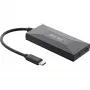 InLine USB 3.2 Gen.1 Hub, USB-C į 2 prievadus USB-C ir 3 prievadus USB-A, su maitinimo adapteriu