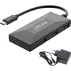 InLine USB 3.2 Gen.1 Hub, USB-C į 2 prievadus USB-C ir 3 prievadus USB-A, su maitinimo adapteriu