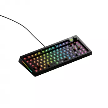 Mechaninė klaviatūra GLORIOUS GMMK 3 PRO 75% Barebones Wired USB, RGB, Juoda, 2 m laidas