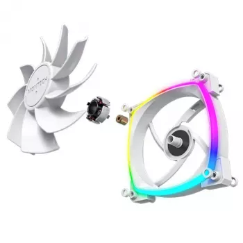 Ventiliatorius Montech RX120 PWM 12 cm 800-1600 RPM 27 dB Baltas