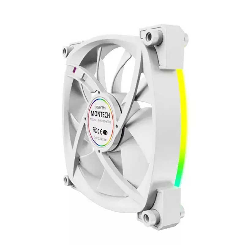 Ventiliatorius Montech RX120 PWM 12 cm 800-1600 RPM 27 dB Baltas