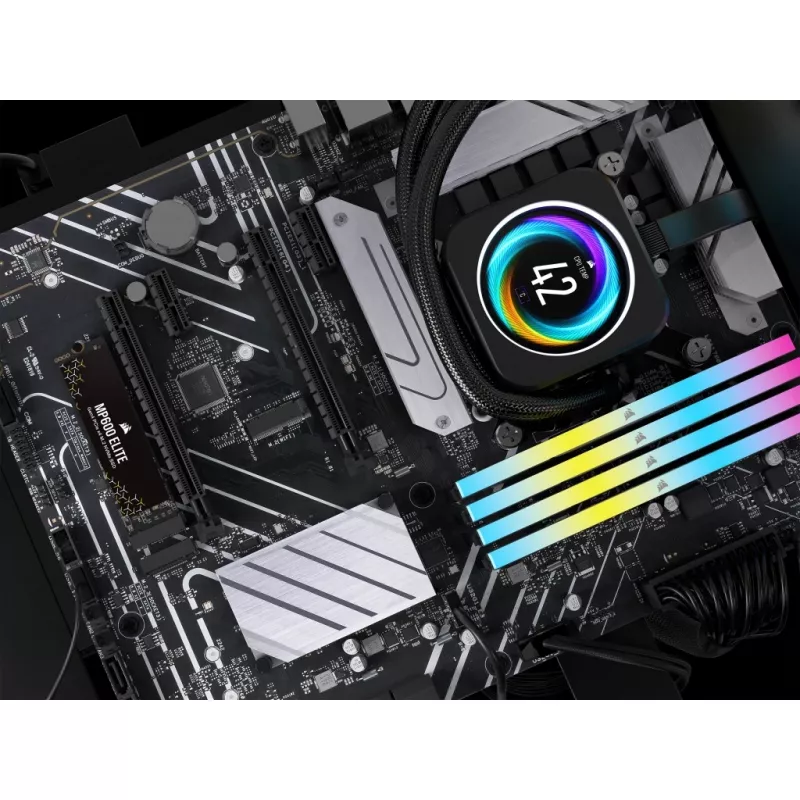 Corsair MP600 Elite CSSD-F1000GBMP600ENH SSD diskas, 1 TB, M.2 2280, PCIe 4.0 x4 NVMe, 3D TLC, 256 bitų AES šifravimas