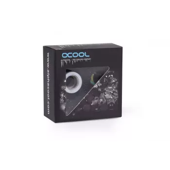 Montažinis rinkinys Alphacool Eiszapfen prailginimas G1/4 išorinis sriegis į G1/4 vidinį sriegį baltas