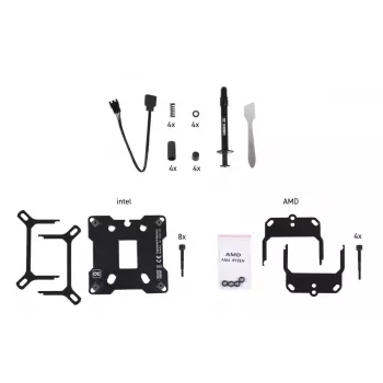 Vandens blokas Alphacool 13083 Žalvaris Varis Chromas 70mm