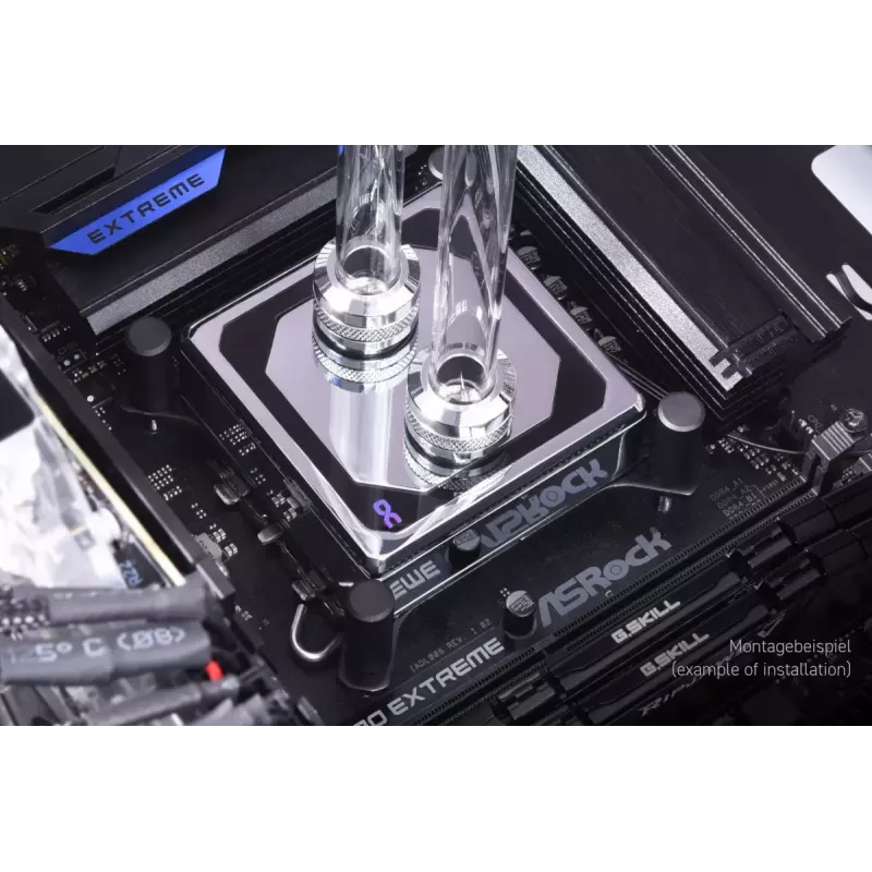 Vandens blokas Alphacool 13083 Žalvaris Varis Chromas 70mm