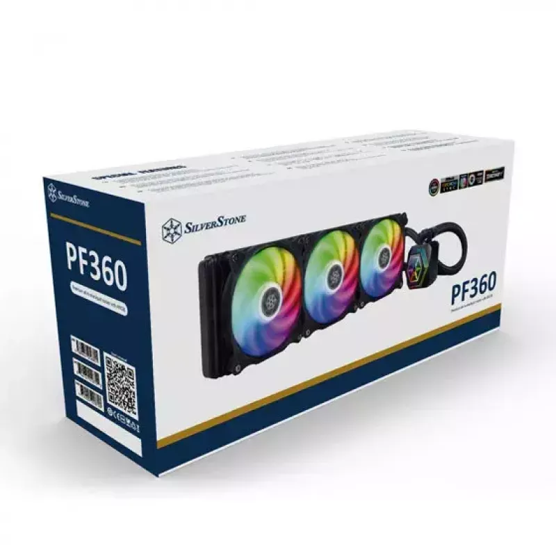 All-in-one skysčio aušintuvas Silverstone SST-PF360-ARGB-V2 12 cm Juodas