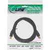 InLine 34518S USB 2.0 kabelis, A tipo kištukas – B tipo kištukas, paauksuoti kontaktai, 2 m, juodas