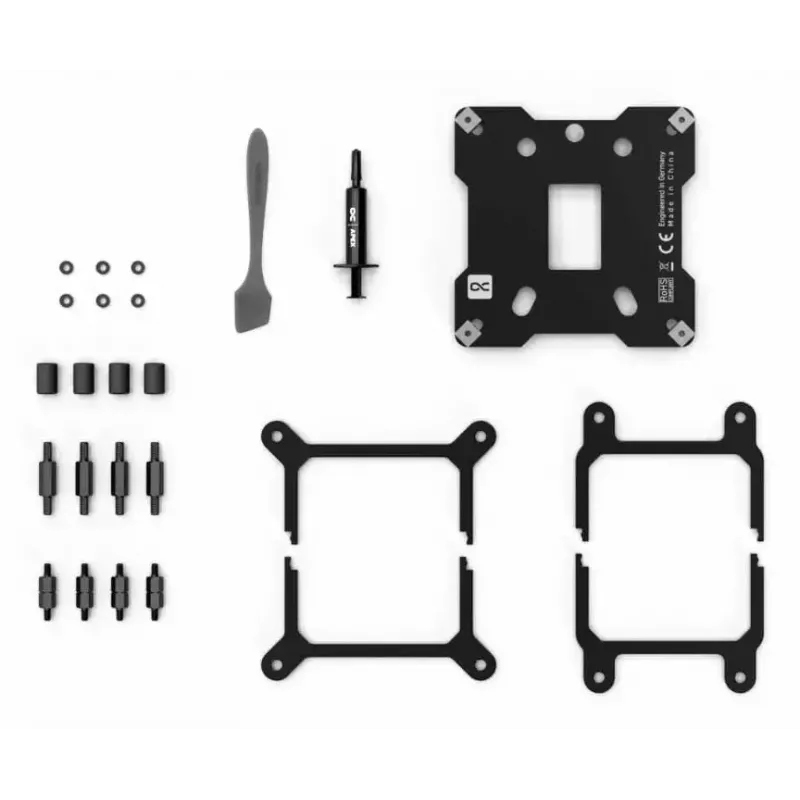 Vandens blokas Alphacool Core 1 Carbon, žalvaris, varis, nikelis, juodas, 72mm