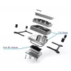 Vandens blokas Alphacool Core 1 Carbon, žalvaris, varis, nikelis, juodas, 72mm