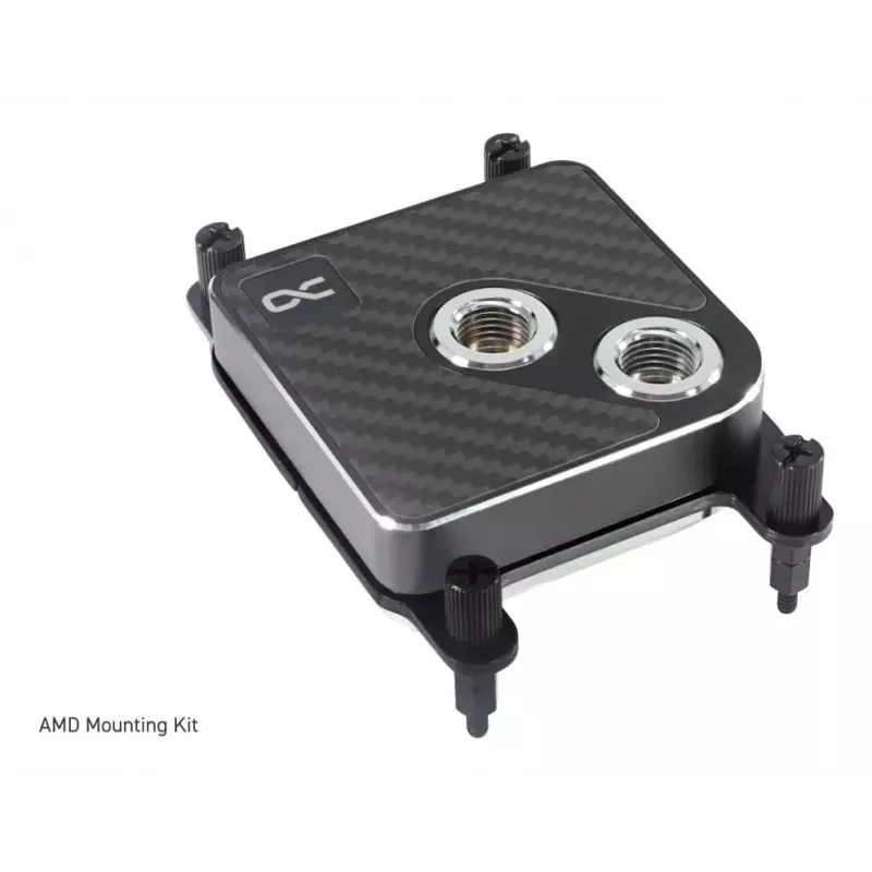 Vandens blokas Alphacool Core 1 Carbon, žalvaris, varis, nikelis, juodas, 72mm