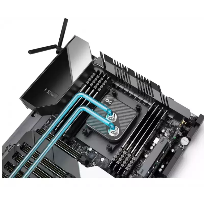 Vandens blokas Alphacool Core 1 Carbon, žalvaris, varis, nikelis, juodas, 72mm