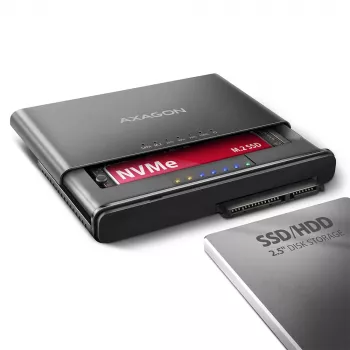 Universalus adapteris Clone Master USB-C Axagon ADSA-CC NVMe M.2 SSD ir SATA HDD