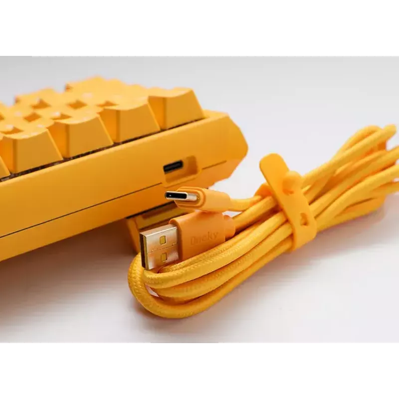 Ducky One 3 Yellow Mini klaviatūra žaidimams USB vokiškas mechaninis RGB