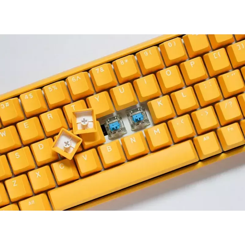 Ducky One 3 Yellow Mini klaviatūra žaidimams USB vokiškas mechaninis RGB