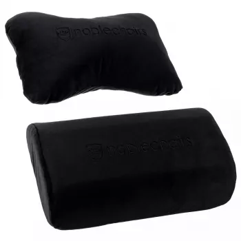 Pagalvėlių rinkinys noblechairs NBL-SP-PST-002 — 2 vnt. juodos sėdimosios ir juosmens pagalvėlės