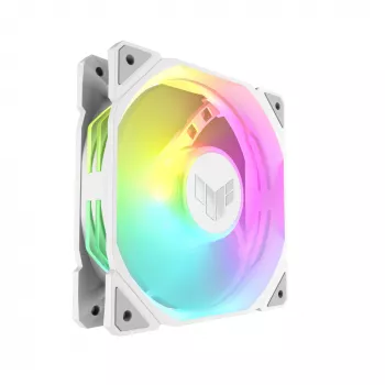 Aušintuvas ASUS TUF GAMING TR120 ARGB REVERSE 120 mm 2000 RPM Baltas, hidraulinis guolis, 76.3 CFM