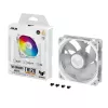 Aušintuvas ASUS TUF GAMING TR120 ARGB REVERSE 120 mm 2000 RPM Baltas, hidraulinis guolis, 76.3 CFM