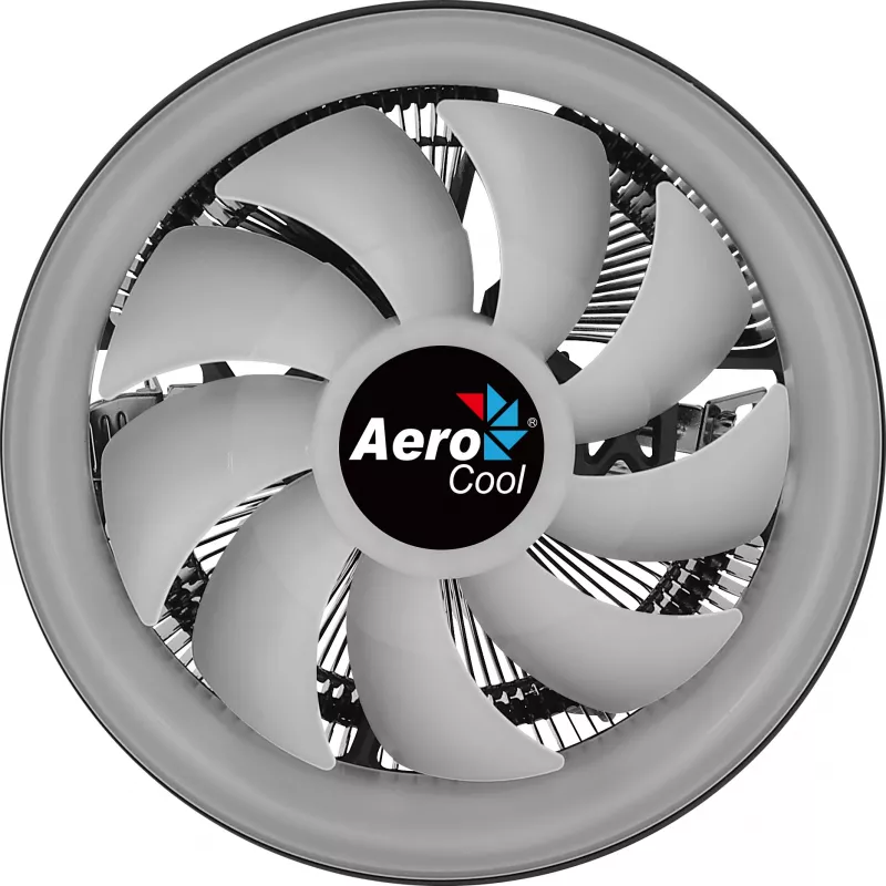 Aerocool Core Plus procesoriaus aušintuvas 13.6 cm juodas, baltas