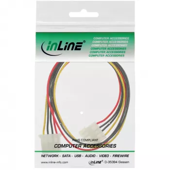 InLine 29650D 1 m ilginimo laidas 4 kontaktų Molex kištukas / lizdas