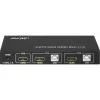 InLine 2x1 HDMI KVM jungiklis, 2x1, HDMI 4K2K, USB 2.0 šakotuvas, su garsu