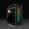 CORSAIR iCUE 5000T RGB vidutinis bokštas – ATX korpusas su RGB apšvietimu ir grūdintu stiklu, juodas