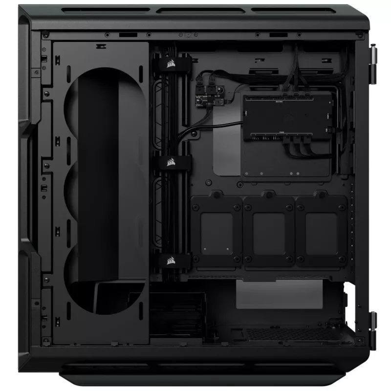 CORSAIR iCUE 5000T RGB vidutinis bokštas – ATX korpusas su RGB apšvietimu ir grūdintu stiklu, juodas