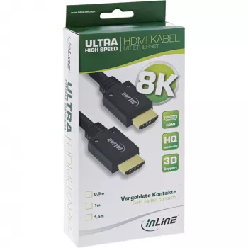 InLine Ultra High Speed HDMI laidas M/M 8K4K auksuotas, 2m