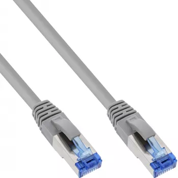InLine Patch Cable S/FTP PiMF Cat.6A halogen free 500MHz pilka 5m