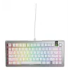 Mechaninė žaidimų klaviatūra GLORIOUS GMMK 3 PRO 75% laidinė USB QWERTY RGB sidabrinė (US)