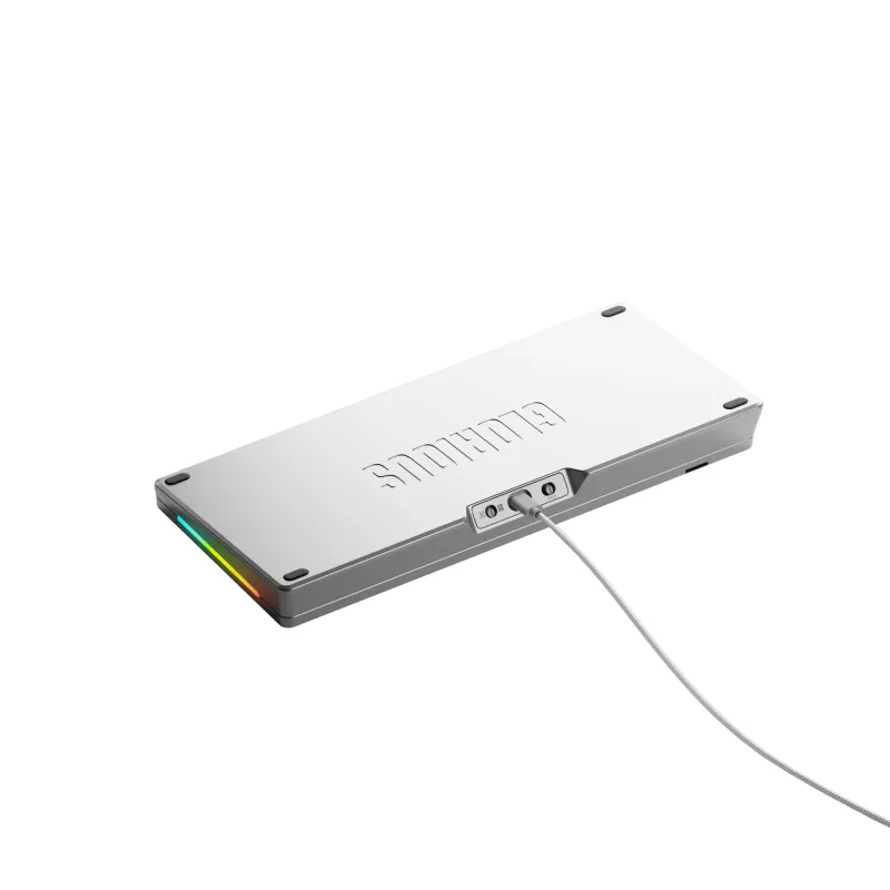 Mechaninė žaidimų klaviatūra GLORIOUS GMMK 3 PRO 75% laidinė USB QWERTY RGB sidabrinė (US)