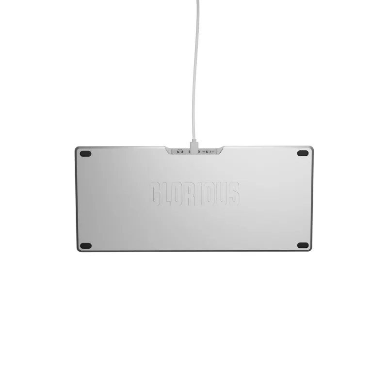Mechaninė žaidimų klaviatūra GLORIOUS GMMK 3 PRO 75% laidinė USB QWERTY RGB sidabrinė (US)