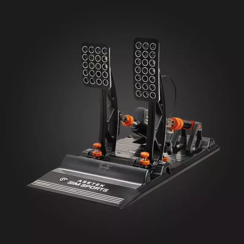 Pedalai Asetek Invicta 40-010-0000001 Žaidimų valdiklis USB Raudonas Žalias apšvietimas