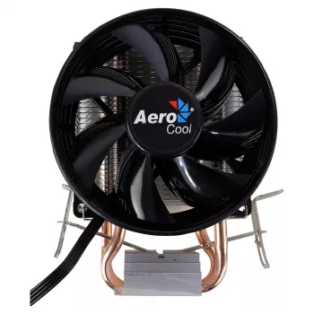 AEROCOOL VERKHO2 procesoriaus aušintuvas su 90 mm ventiliatoriumi, hidrauliniu guoliu, 800–2000 RPM, 110 W TDP, daugializdis palaikymas (atidaryta pakuotė)