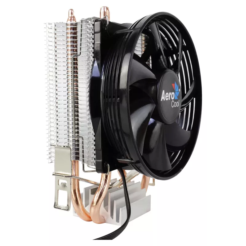 AEROCOOL VERKHO2 procesoriaus aušintuvas su 90 mm ventiliatoriumi, hidrauliniu guoliu, 800–2000 RPM, 110 W TDP, daugializdis palaikymas