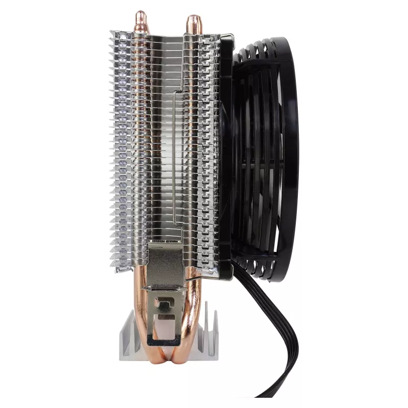 AEROCOOL VERKHO2 procesoriaus aušintuvas su 90 mm ventiliatoriumi, hidrauliniu guoliu, 800–2000 RPM, 110 W TDP, daugializdis palaikymas