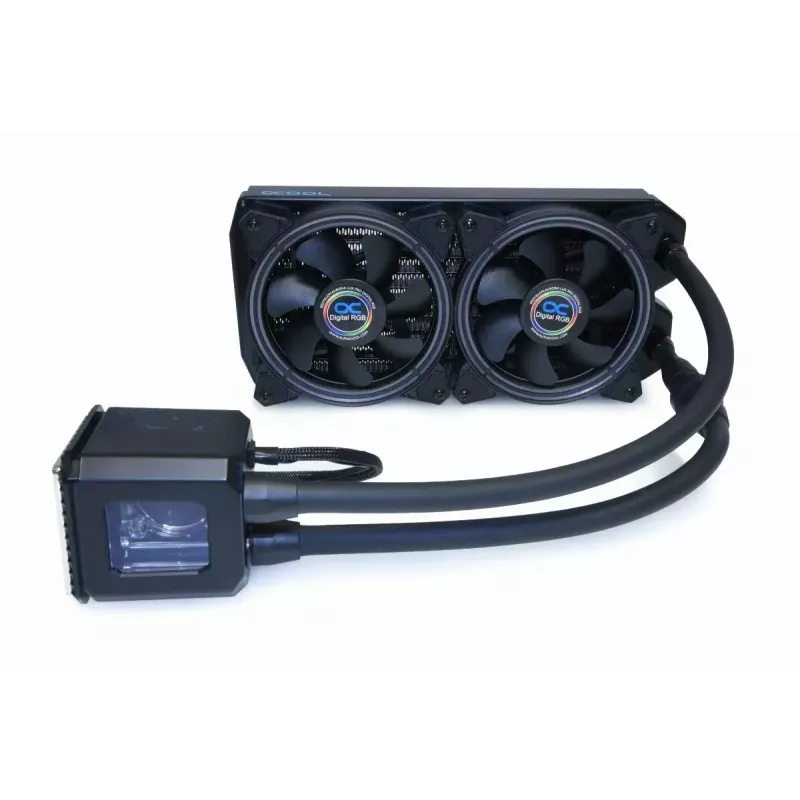 Skysčio aušintuvas „Alphacool Eisbaer Aurora 240“ procesoriams, juodas