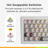 Mechaninė žaidimų klaviatūra GLORIOUS GMMK 3 65% White — laidinė USB, RGB, QWERTY (US)