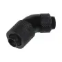 Alphacool 17072 jungtis, G1/4 inch, 45° pasukama, 13/10 mm, žalvaris, juoda